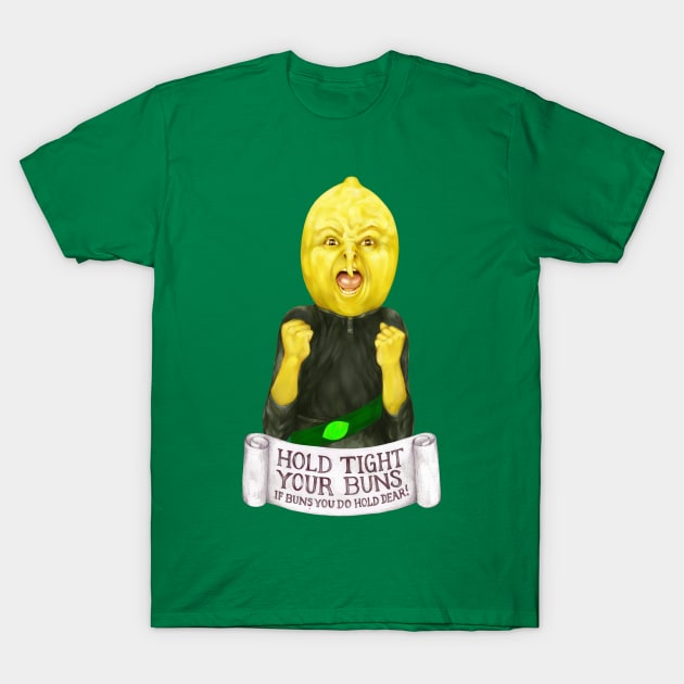 Lemon grab quote "hold tight your bunns ..." (Adventure Time fan art) T-Shirt by art official sweetener